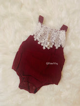 Load image into Gallery viewer, Sleeveless Maroon Romper
