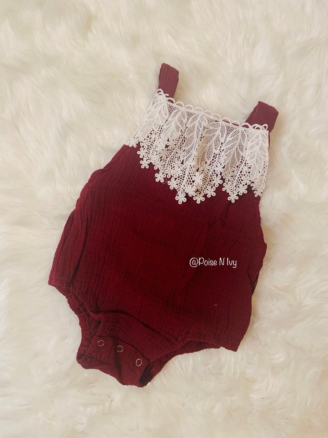 Sleeveless Maroon Romper
