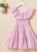 Load image into Gallery viewer, Casual Solid Stripped of Shoulder Dress Bestie

