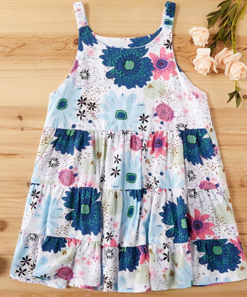 Pretty Floral Print Dress Bestie