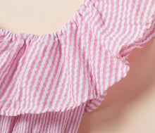 Load image into Gallery viewer, Casual Solid Stripped of Shoulder Dress Bestie
